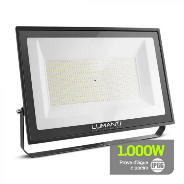 Projetor/Refletor LED Smart 1000w 5500k 90000LM Lumanti