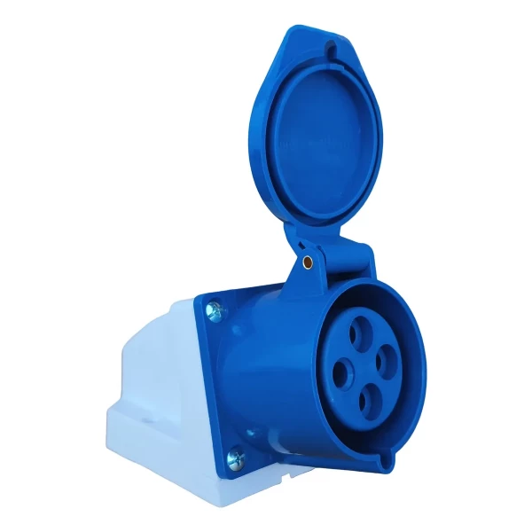 Tomada de Sobrepor Industrial 3P+T 32A 220V Azul