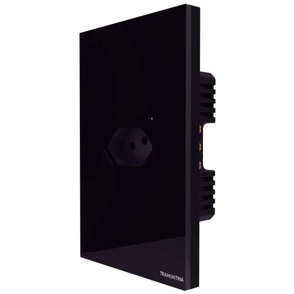 Tomada Smart 2P+T Tramontina 10 A 250 V Preta Tramontina
