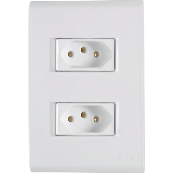 Tomada 10A Dupla Liz Tramontina