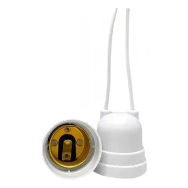 Base Receptáculo Com Rabicho Branco