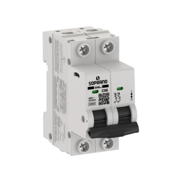 Mini Disjuntor SHB-GIII 2 Polo 63A Soprano