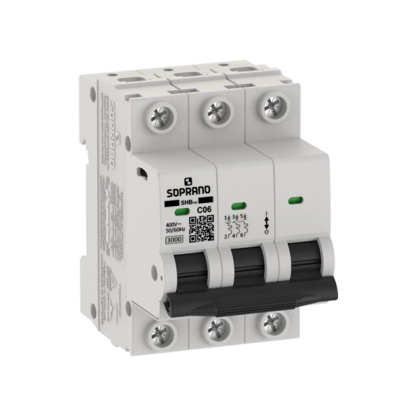 Mini Disjuntor SHB-GIII 3 Polo 32A Soprano