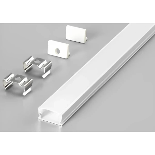 Perfil de Sobrepor para Fita LED 3M 17x7mm Branco Lumanti