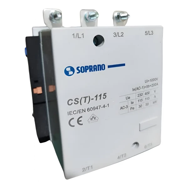 Contator Trifásico 115A 1NA+NF Soprano