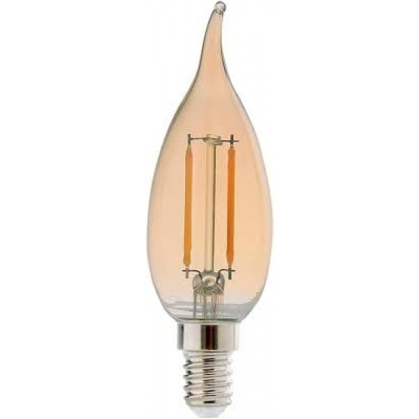 Lâmpada Filamento Led VELA Chama Retrô Âmbar 2w - (2200k) - Avant