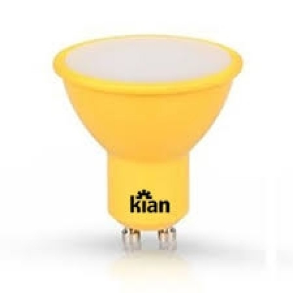Lâmpada De Led Dicróica 4w Amarela - Kian