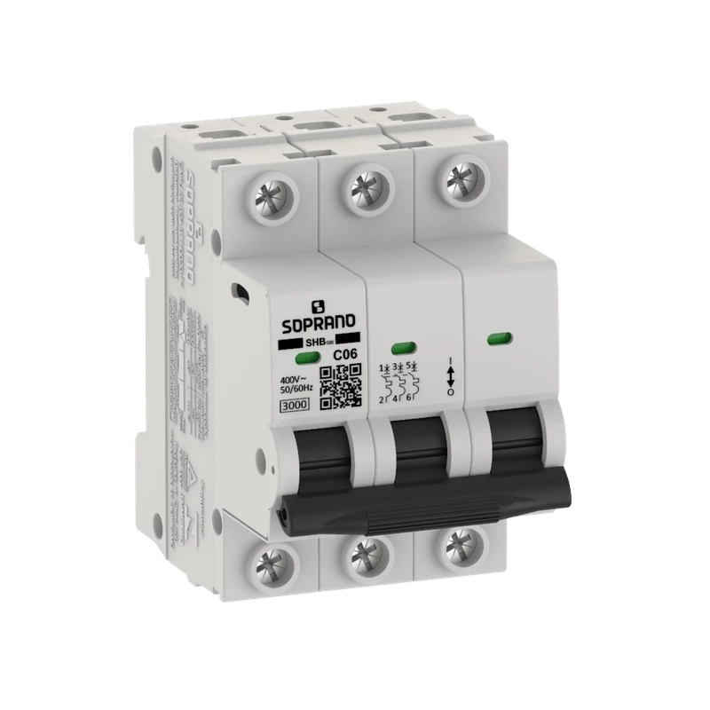 Mini Disjuntor SHB-GIII 3 Polo 25A Soprano