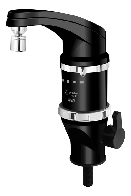 Torneira Fame Elegance Bancada 4 Temperaturas 5400W/6800W Preta