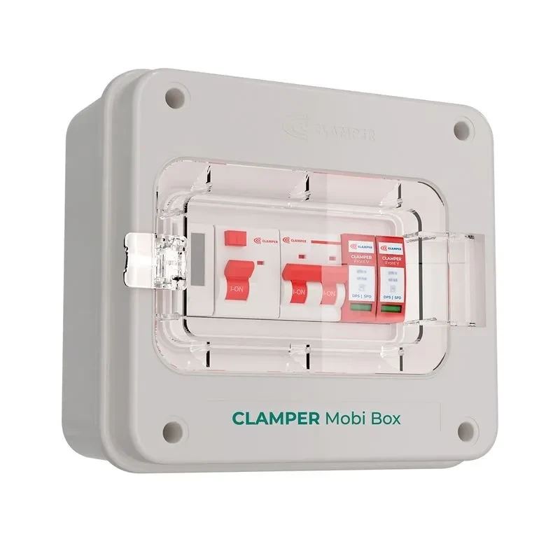 Clamper Mobi Box 220V 8KW C CP 220V 40A Cinza